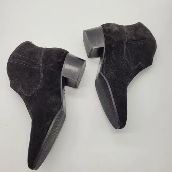 SAS Dylan Genuine Leather suede Ankle Boots booties womens Size 10 heeled