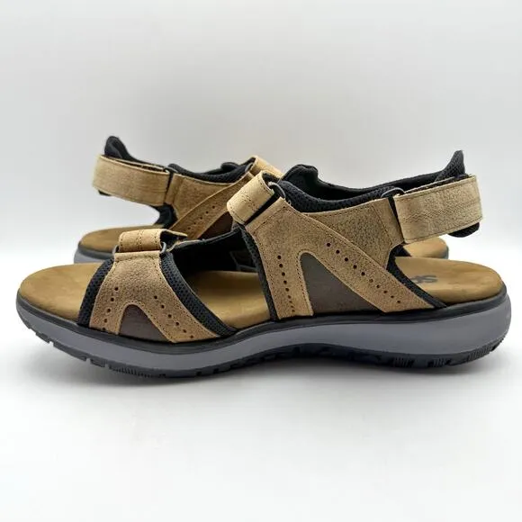 SAS Mens Maverick Sandals US 12.5 Wide EU 45.5 Brown Leather EUC