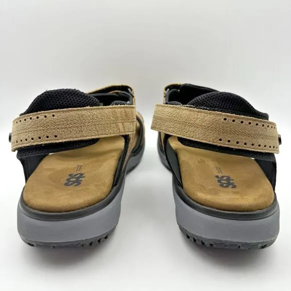 SAS Mens Maverick Sandals US 12.5 Wide EU 45.5 Brown Leather EUC