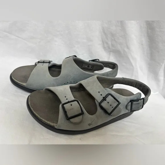 SAS Women Tripad Comfort Gray Sandals With Black Hardware Size 8.5