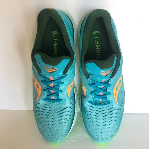 Saucony 1 Triumph 18 Neon Blue Green Men Shoes 14