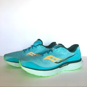 Saucony 1 Triumph 18 Neon Blue Green Men Shoes 14
