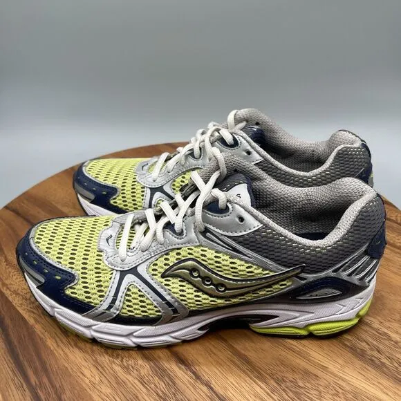 Saucony ProGrid Womens Size 10 Gray Yellow Running Shoes Sneakers 10010-1 Jazz