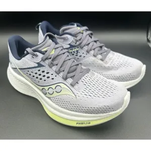 Saucony Ride 17 Shoes Womens 8 Iris Navy Road Race Running Trainer Support