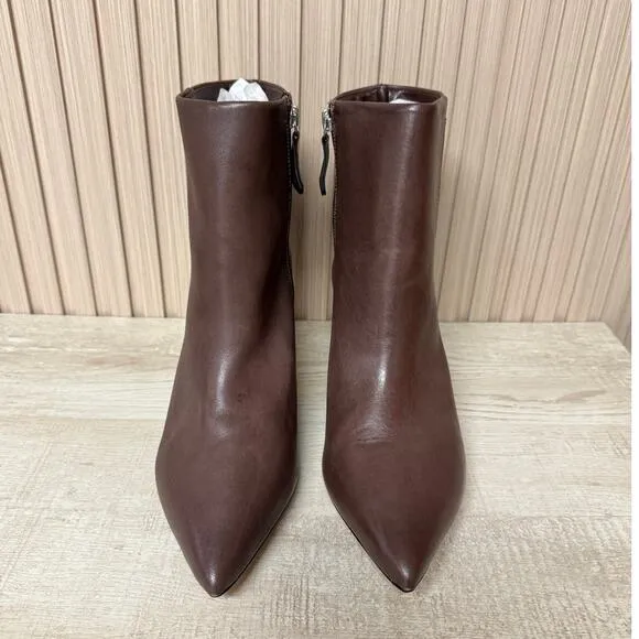 Schutz Mikki Mid Leather Bootie Women's Shoes Size 10