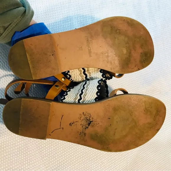 See by Chloe Tan and Black Strappy Sandals