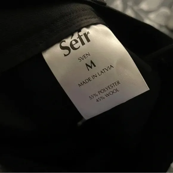 Sefr wool blend trouser shorts black classic classy preppy chic holiday fall