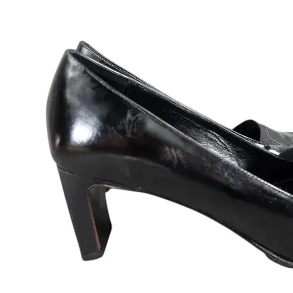Sesto Meucci shoes Womens 7.5 Pump Heels Patent Leather Fashion Classic Modern