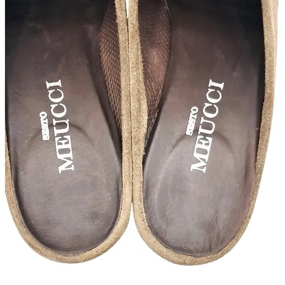 Sesto Meucci Shoes Women's Size 8 N Narrow Pony Hair Mules Slides Brown Italian
