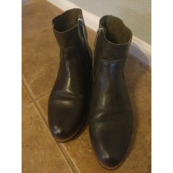 SHABBIES Amsterdam Leather Ankle Boots Size 36 US 5-5.5