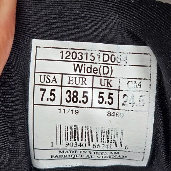 Size 7.5 Wide‎ - Brooks Ariel 20 Women's Running Shoes Black Blue 1203151D064