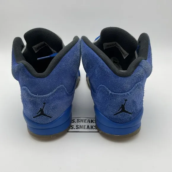 Size 7y (GS) - Jordan 5 Retro Mid Blue Suede (440888-401)