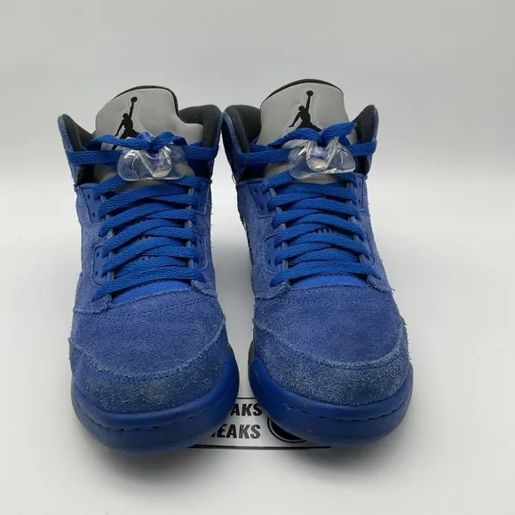 Size 7y (GS) - Jordan 5 Retro Mid Blue Suede (440888-401)