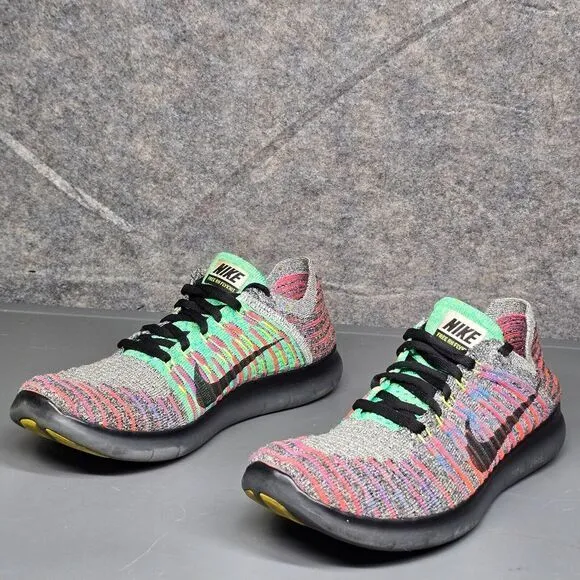 Size 8 - Nike Free RN Flyinit‎ Women's Running Shoes Multicolored 831070-108