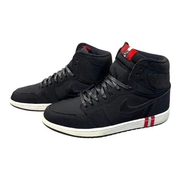 Size 9  Jordan 1 Retro High OG Paris Saint Germain 2018 Original BoxBlack  READ