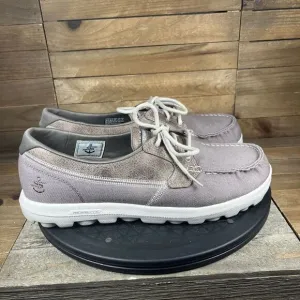 Skechers On The Go Flex Embark Khaki Mens Size 9.5 Casual Slip-On Shoes NEW