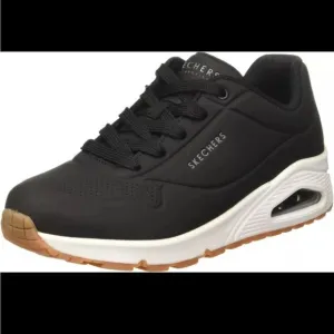 Skechers Womens UNO STAND ON AIR  Shoes Casual Sneakers Black/White Size 5 Wide