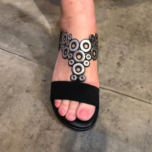 SOFFICE SOGNO🇮🇹 BLACK SUEDE COMFORT SANDALS