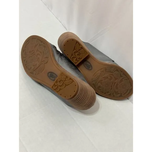 SOFFT Strathmore NWB Sz 8 Anthracite Italian Leather Comfort Sandals