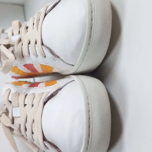 Soludos x Lockhart Embroidery Rainbow Wave Athletic Shoes Good Vibes Wom…