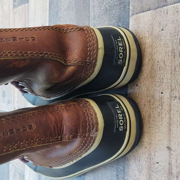 Sorel 1964 Premium Leather Cappuccino Winter Boots sz 7 men's  38 EU