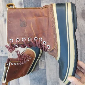 Sorel 1964 Premium Leather Cappuccino Winter Boots sz 7 men's  38 EU