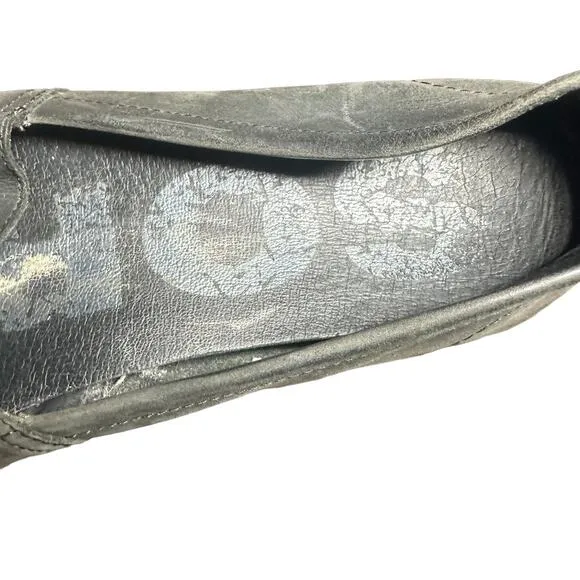 Sorel Black Ella Slip-On Shoes Sz 10 M Round Toe Comfort Flats Loafer