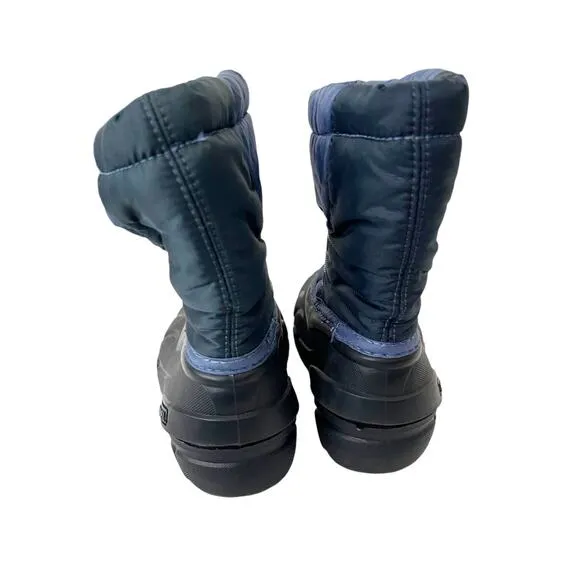 Sorel Blue Black Lined Snow Winter Boots Sz 8 Toddler