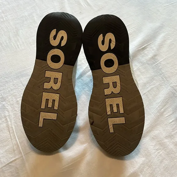 Sorel Gray and Pink Lace-Up Boots