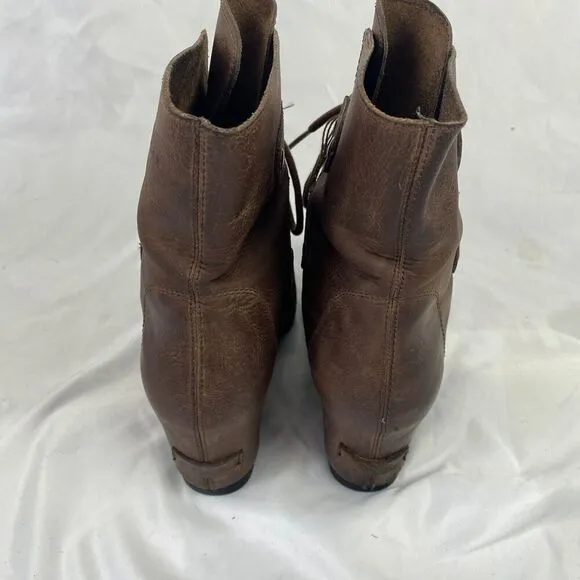 Sorel Joan Of Arctic Wedge II Snow Boots Women's 9 Brown Lace Up NL2305-250
