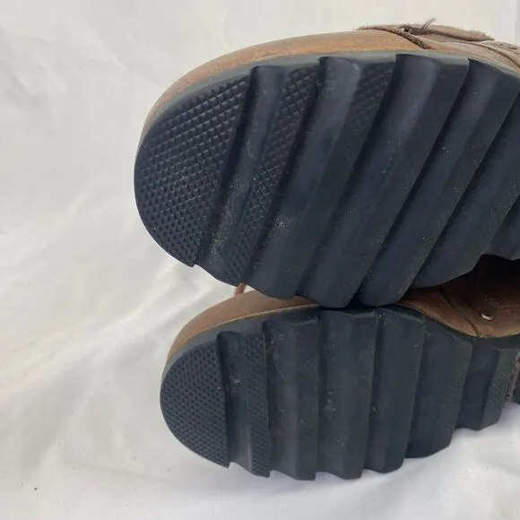 Sorel Joan Of Arctic Wedge II Snow Boots Women's 9 Brown Lace Up NL2305-250