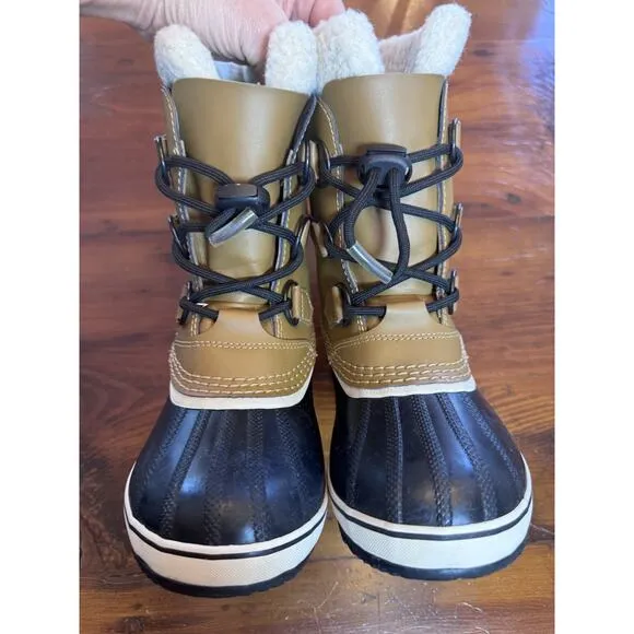 Sorel Kids Yoot Pac Nylon Waterproof Winter Snow Boots Size 1