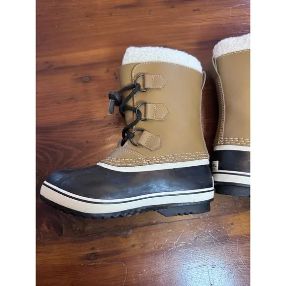 Sorel Kids Yoot Pac Nylon Waterproof Winter Snow Boots Size 1