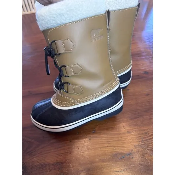 Sorel Kids Yoot Pac Nylon Waterproof Winter Snow Boots Size 1