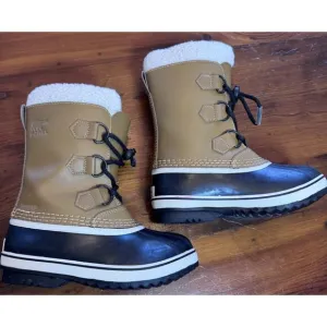 Sorel Kids Yoot Pac Nylon Waterproof Winter Snow Boots Size 1