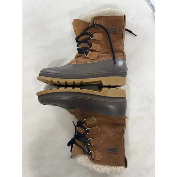 Sorel Made In Canada Kaufman Lined Snow Duck Boots Lace Up Men’s US 10