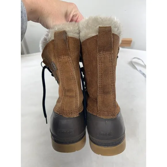 Sorel Made In Canada Kaufman Lined Snow Duck Boots Lace Up Men’s US 10