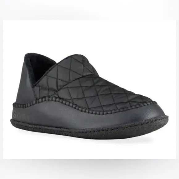 Sorel Manawan ll Men's Black Quilted Slip-On Shoes 13