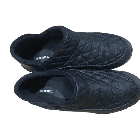 Sorel Manawan ll Men's Black Quilted Slip-On Shoes 13