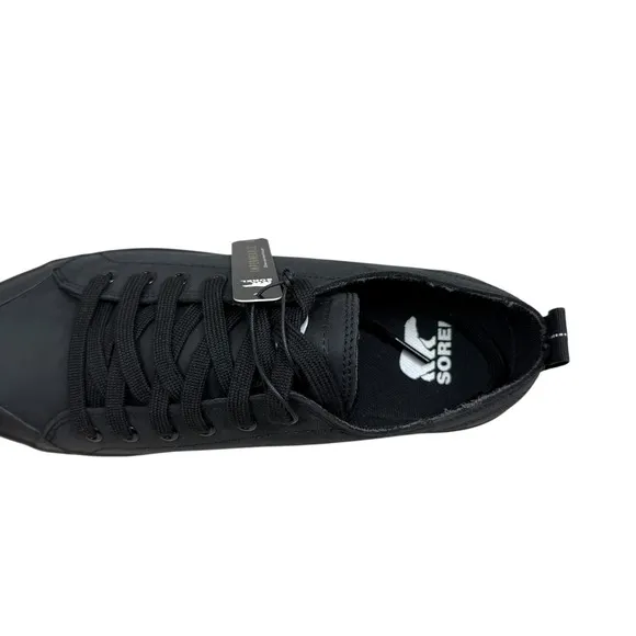 SOREL Men Metro II Sneakers Waterproof Lace Up Low Top Black Sea Salt Size 8.5
