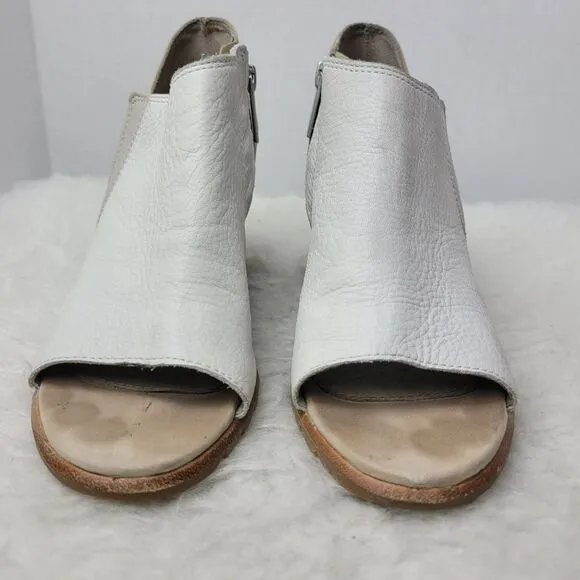 Sorel Nadia Tan Leather Womens Bootie Shoes Size 7.5