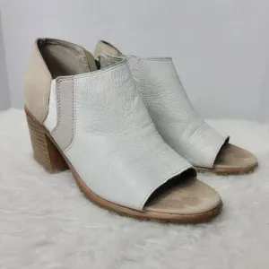 Sorel Nadia Tan Leather Womens Bootie Shoes Size 7.5