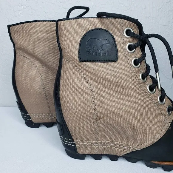 Sorel PDX Premium Wedge Booties Leather Ankle Boots NL2174-238