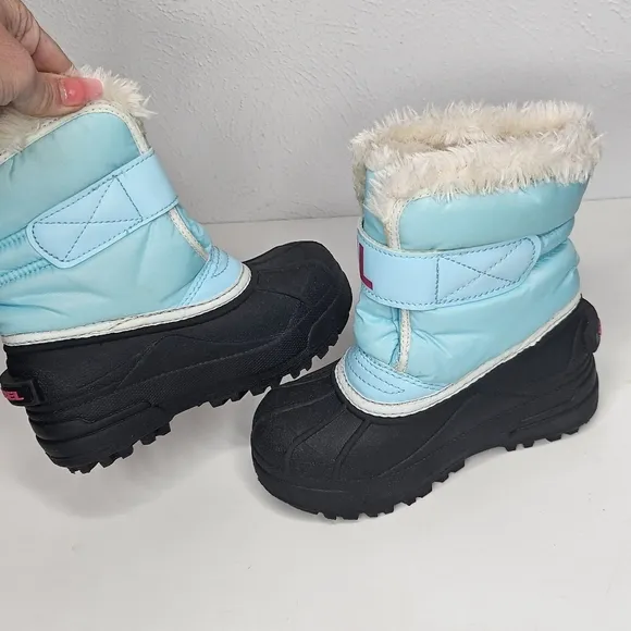 Sorel Snow Commander Winter Boots Ocean Surf/Cactus Pink Little Girls  Size 11