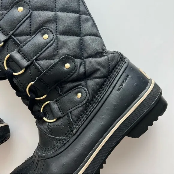 SOREL TOFINO BLACK TALL SNOW COMMUTER BOOTS SIZE 5