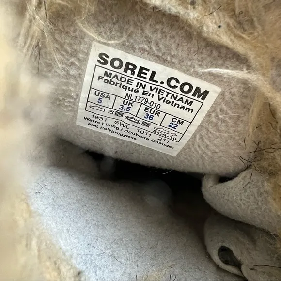 SOREL TOFINO BLACK TALL SNOW COMMUTER BOOTS SIZE 5