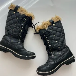 SOREL TOFINO BLACK TALL SNOW COMMUTER BOOTS SIZE 5