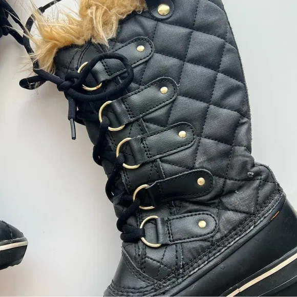 SOREL TOFINO BLACK TALL SNOW COMMUTER BOOTS SIZE 5
