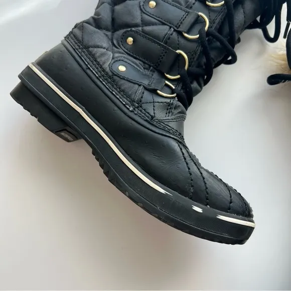 SOREL TOFINO BLACK TALL SNOW COMMUTER BOOTS SIZE 5