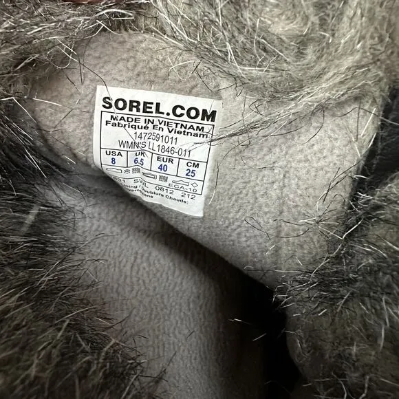 Sorel Tofino II Lace Up Black Winter‎ Snow Boots Women’s Size 8 Waterproof